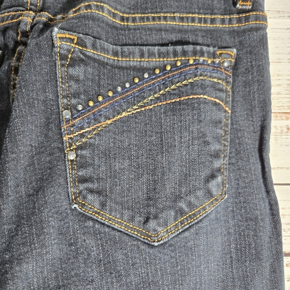 NYDJ Women's bootcut dark wash stretch jeans embroidered pockets sz 14 - Picture 7 of 8
